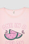 Фото #4 товара Пижама для девочек DeFacto с шортами из хлопка