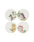 Фото #1 товара Foresta Primavera Assorted Salad Plates, Set of 4