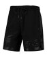 Men's Charlotte Hornets Triple Black Gloss Shorts Черный, S - фото #2