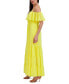 ფოტო #3 პროდუქტის Women's Off-The-Shoulder Tiered Chiffon Maxi Dress