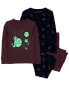 Baby 4-Piece Glow Space 100% Snug Fit Cotton Pajamas 18M