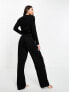 ASOS DESIGN Tall mix & match cotton pyjama trouser in black