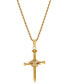 Men's Cubic Zirconia Nail X Cross 24" Pendant Necklace