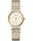 ფოტო #1 პროდუქტის Florence Men's Gold-Tone Stainless Steel Bracelet Watch 30mm