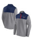 Фото #1 товара Men's Heather Gray Washington Capitals Launch It Quarter-Zip Jacket