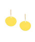 Women's Yellow Circular Drop Earrings