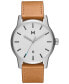 ფოტო #1 პროდუქტის Men's Classic II Tan Leather Strap Watch 44mm