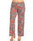 Plus Size Paisley Print Palazzo Pants