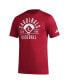 Фото #2 товара Men's Red Distressed Louisville Cardinals Exit Velocity Baseball Pregame AEROREADY T-shirt