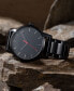 Men's Classic II Black Stainless Steel Bracelet Watch 44mm