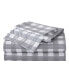 Фото #1 товара Lakehouse Plaid Cotton Percale 4 Piece Sheet Set, Full