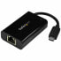 Сетевой адаптер USB C Startech US1GC30PD Gigabit Ethernet Чёрный