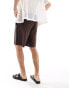 Фото #2 товара Jack & Jones loose fit linen short in brown