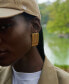 ფოტო #3 პროდუქტის 18k Gold-Plated Ribbed Drop Earrings