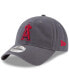 Фото #1 товара Men's Graphite Los Angeles Angels Fashion Core Classic 9Twenty Adjustable Hat