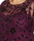 ფოტო #3 პროდუქტის Plus Size Embellished Flutter-Sleeve A-Line Dress