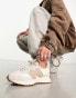 New Balance 327 trainers in white & tan