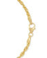 Фото #4 товара Macy's highly Polished Rope Link 18" Chain Necklace (2-5/8mm) in 14k Gold, Made in Italy