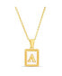 kensie gold-Tone Letter Initial Pendant Necklace