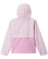 Big Girls Rain-Zilla Colorblocked Fleece-Lined Full-Zip Hooded Rain Jacket