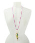 ფოტო #2 პროდუქტის Skeleton Mixed Charm Pendant Long Necklace