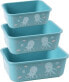 Фото #2 товара Stoneline Stoneline | Awave Set of storage box | 21941 | Storage box | 3 pc(s) | Dishwasher proof | Turquoise