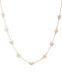 ფოტო #1 პროდუქტის Gold-Tone Crystal Butterfly & Flower Collar Necklace, 16" + 3" extender