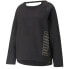 Puma Moto Crew Neck Training Sweatshirt Womens Black 521033-01