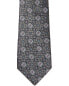 Фото #2 товара Canali Silver Silk Tie Men's Grey Os