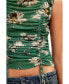 ფოტო #5 პროდუქტის Women's Ruched floral T-shirt