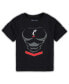 ფოტო #3 პროდუქტის Toddler Boys and Girls Black Cincinnati Bearcats Super Hero T-shirt