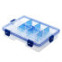 COLMIC Sealed small parts box Clear / Blue, 21.5 x 16.5 x 5 cm - фото #3