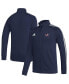 Фото #1 товара Men's Navy Columbus Blue Jackets Raglan Full-Zip Track Jacket