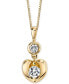 ფოტო #1 პროდუქტის Sirena Energy Diamond Heart Pendant Necklace in 14k White or Yellow Gold (1/4 ct. t.w.)