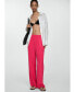 ფოტო #7 პროდუქტის Women's Textured Flowy Pants