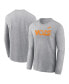 Men's Heather Gray Tennessee Volunteers Legacy Primary Logo Long Sleeve T-Shirt