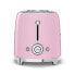 Фото #3 товара SMEG toaster TSF01PKEU (Pink) - 2 slice(s) - Pink - Steel - Buttons - Level - Rotary - China - 950 W