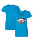 Фото #2 товара Women's Light Blue NASCAR 75th Anniversary V-Neck T-shirt