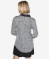 ფოტო #2 პროდუქტის Women's Houndstooth Contrast-Trim Shirt