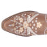 Dingo Wildflower Floral Embroidered Round Toe Mule Booties Womens Brown Dress Ca