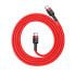 Фото #2 товара Wytrzymały kabel przewód w oplocie USB-C do USB-C QC3 1m - czerwony