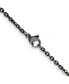 Stainless Steel Oxidized Cable Chain Necklace