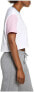 Фото #3 товара Спортивная футболка Nike 248863 Женская с кропом и цветными блоками, белая, размер L.