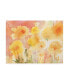 Фото #1 товара Sheila Golden Coral Sky, Yellow Garden Canvas Art - 36.5" x 48"