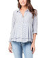 ფოტო #1 პროდუქტის Maternity St Layered Peplum Shirt