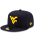 Фото #2 товара Men's Navy West Virginia Mountaineers Basic 59FIFTY Team Fitted Hat