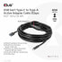 Фото #3 товара Club 3D USB Gen1 Type-C to Type-A Active Adapter Cable 5Gbps M/F 10m/32.8ft - 10 m - USB C - USB A - USB 3.2 Gen 1 (3.1 Gen 1) - 5000 Mbit/s - Black
