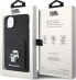 Karl Lagerfeld Karl Lagerfeld KLHCP15SSAPKCNPK iPhone 15 6.1" czarny/black hardcase Saffiano Cardslot Karl&Choupette Metal Pin