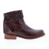 Фото #1 товара Bed Stu Craven F311010 Womens Brown Leather Slip On Ankle & Booties Boots