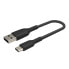 Фото #1 товара Belkin USB-A auf USB-C Kabel geflochten"Schwarz USB-A auf USB-C 3m